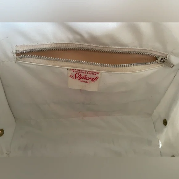 Stylecraft Miami Vintage 1950’s Woven Handbag - Picture 5 of 11